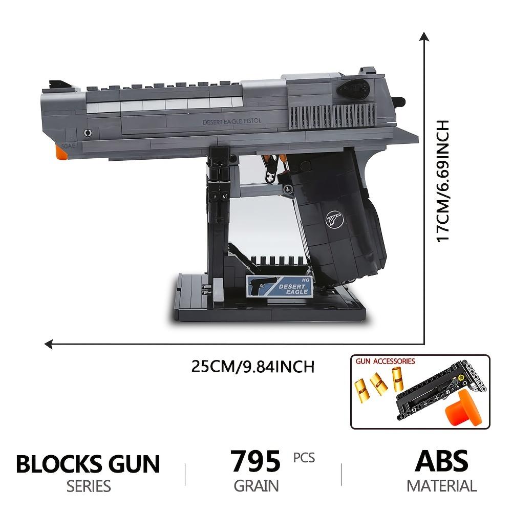 Desert Eagle Модель Строительные Блоки Оружие Кирпичи Сборка Пистолет Армейское Оружие Классические Оружие Игрушки