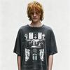 Herre Vintage Stil Bomuld Grafisk T-shirt Løstsiddende Kortærmet Rund Hals T-shirt Afslappet Tøj