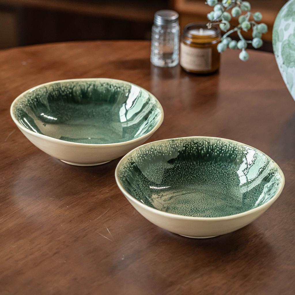 Ramen Bowl High Value Dish Bowl Ceramic Tableware Bowl Round Large Bowl Restaurant Hotel Commercial Salad Bowl