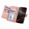 Crossbody Zipper Cards Solt Wallet Leather Embossed Flower Case For iPhone 16 Pro Max 15 Plus 14 13 12 Long Lanyard Book Cover