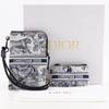 Dior Dior Travel Multifunction Shoulder Bag Toile de Jui Pouch Black / white Nylon Women Used