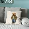 Capa de almofada de desenho animado Cool P-Polo B-BearS Capa de Almofada Capas de Almofada Macias para Decoração de Sofá de Casa de Campo Decorações de Casa e Roupa de Cama SZT,(10)