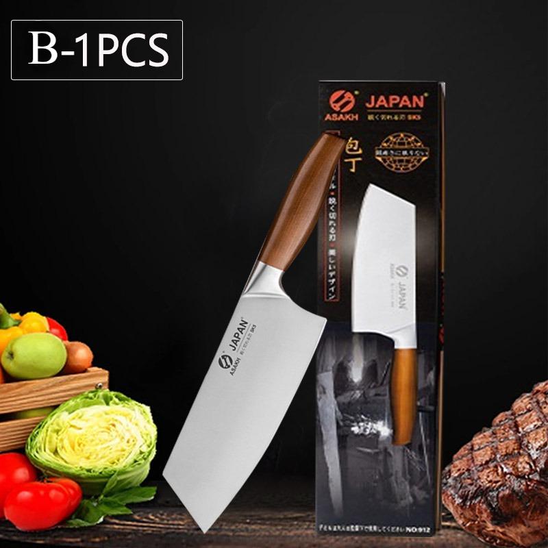 WXCOO Professional Japanese Kitchen Knife Fruit Peeler Utility Knife Stainless Steel Fish Fillet Knife Meat Cleaver Cooking Tool