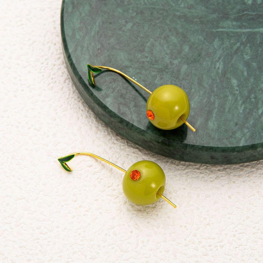 Lip Charms Ear Buckle Starfish Enamel Hoop Earrings Personality Fruit and Vegetable Earrings Lady