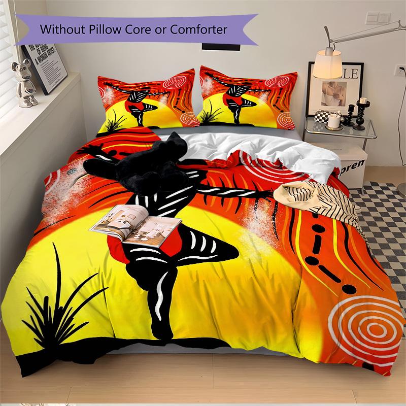 Dance Spirit Print 3Pcs Bedding Setduvet Cover With 2 Bedropillowcase Home Birthday Gift