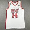 Maglia da Basket Miami Heat Uomo Donna Cotone Cucita Uniforme Squadra NBA Butler Wade Herro City Edition