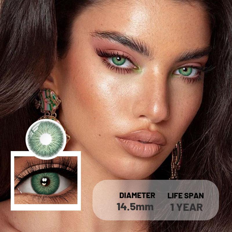 AMARA 1 Paar Farbige Kontaktlinsen Jahreslinsen Natürlicher Look Braune Augenlinsen Graue Kontakte Blaue Linsen Grüne Augenlinsen