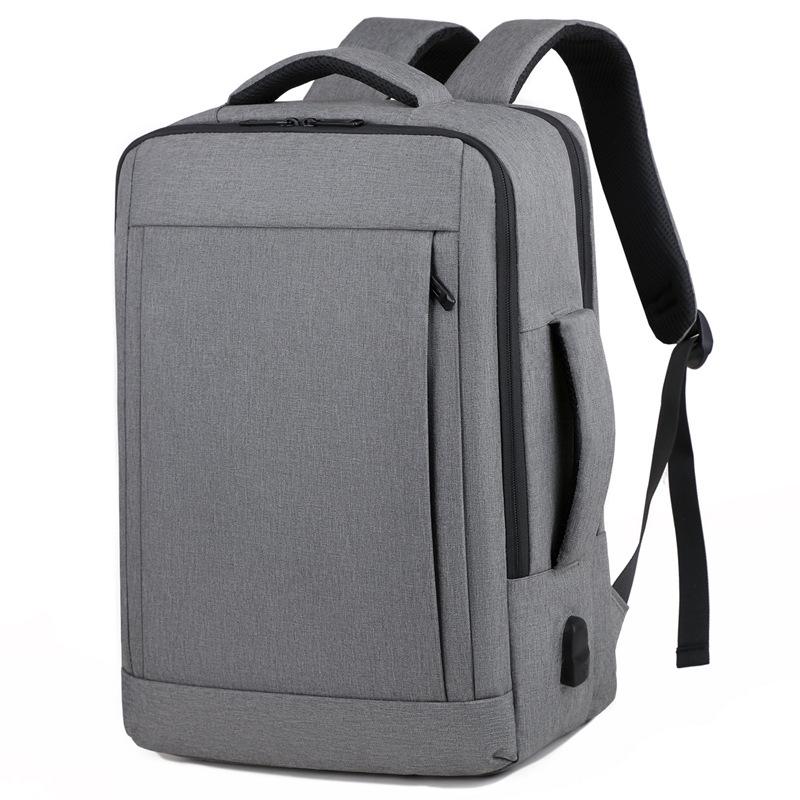Men's Expandable Water-Resistant Business Laptop Backpack with Large Capacity for Students