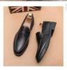Men's British Style Slip-on Loafers: Comfortable, Breathable Business Casual Leather Shoes
