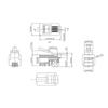 4P4C RJ9 Telephone Handset Connector 4-Core Audio Connector 4-wire Plug Gold-Plated Copper Chip Crystal Heads 50pcs 100pcs