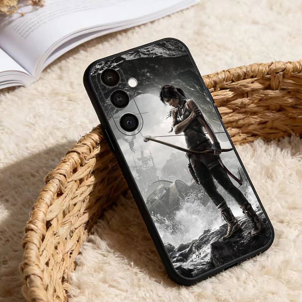 T-Tomb Hot R-Raider Lara Croft Phone Case For Samsung Galaxy A91,80,73,72 ,71,53,52,32 ,31,22,21s,20,Soft Black Case