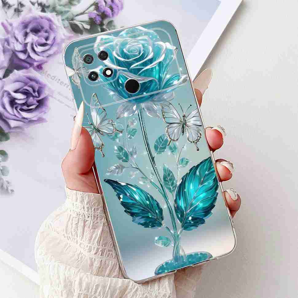 For Xiaomi POCO C40 4G 6.71" Case Summer Fresh Style Lemon Soft Silicone Cover For Poco C40 C40 220333QPG Protective Shell Coque