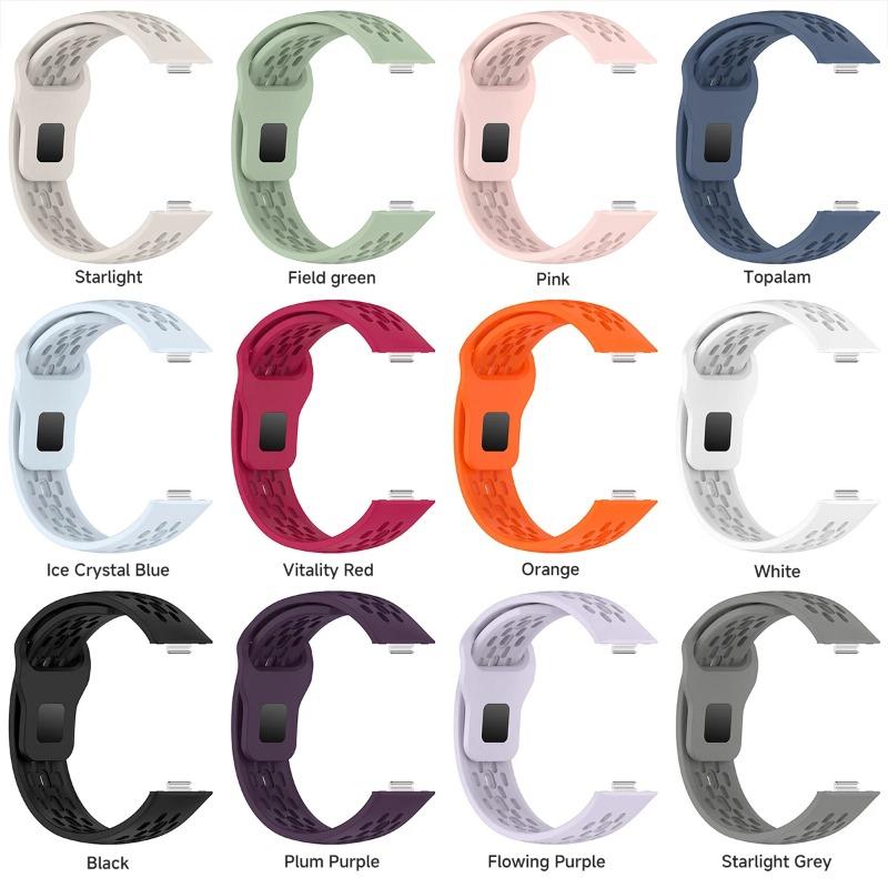 Atmungsaktives Silikonarmband für Huawei Watch Fit 4 Pro Sport-Armband Armband Gürtel für Huawei Watch Fit 4/Fit 3 Band Zubehör