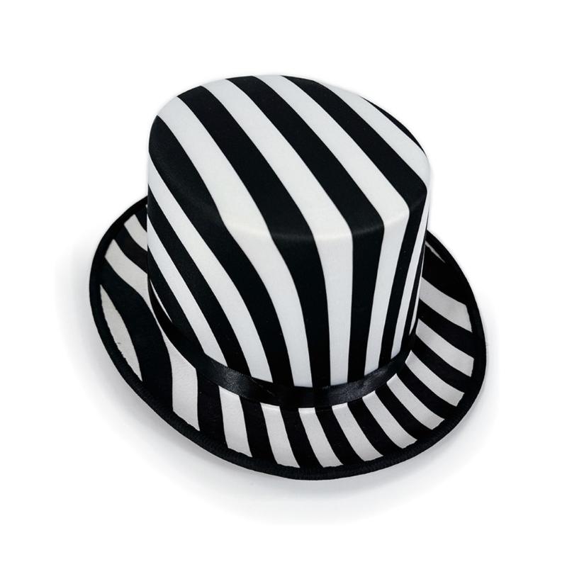 Unisex Checkered Jazz Cabaret Hat Soft Cotton Fabric Perfect For Themed Parties Event