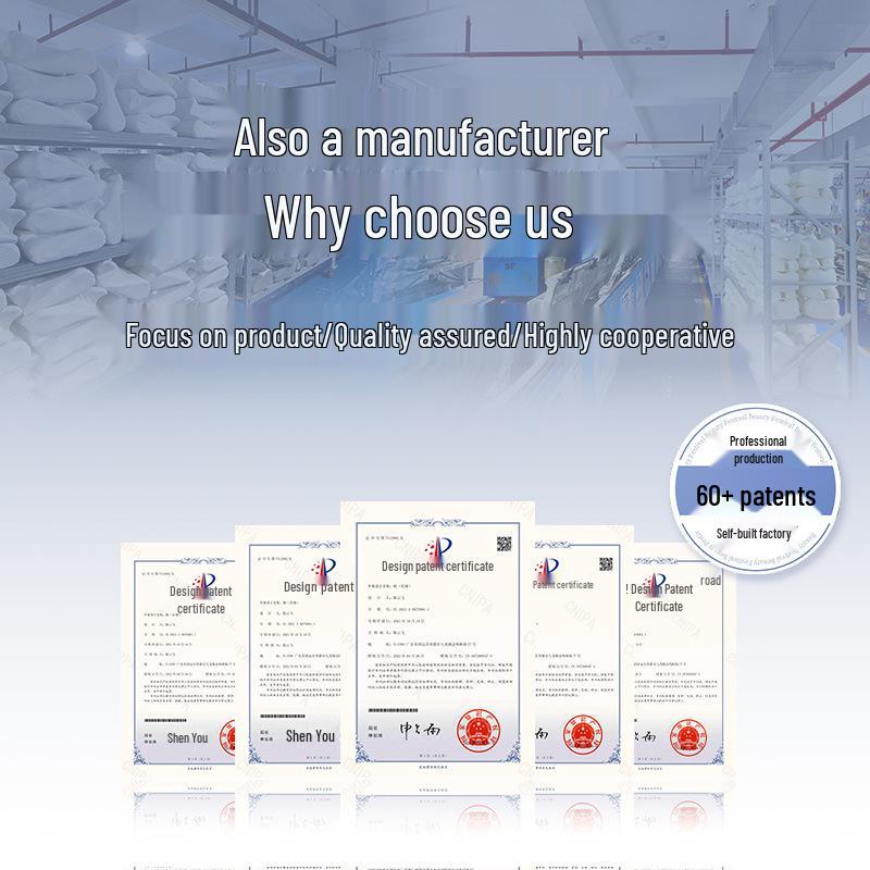 Butterfly Neck Support Pearl Memory Foam Pillow - Slow Rebound, Non-Collapsing, with Pillowcase