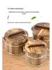 Wooden Rice Bucket with Lid: Insulated Serving Bowl and Spoon for Dining Table