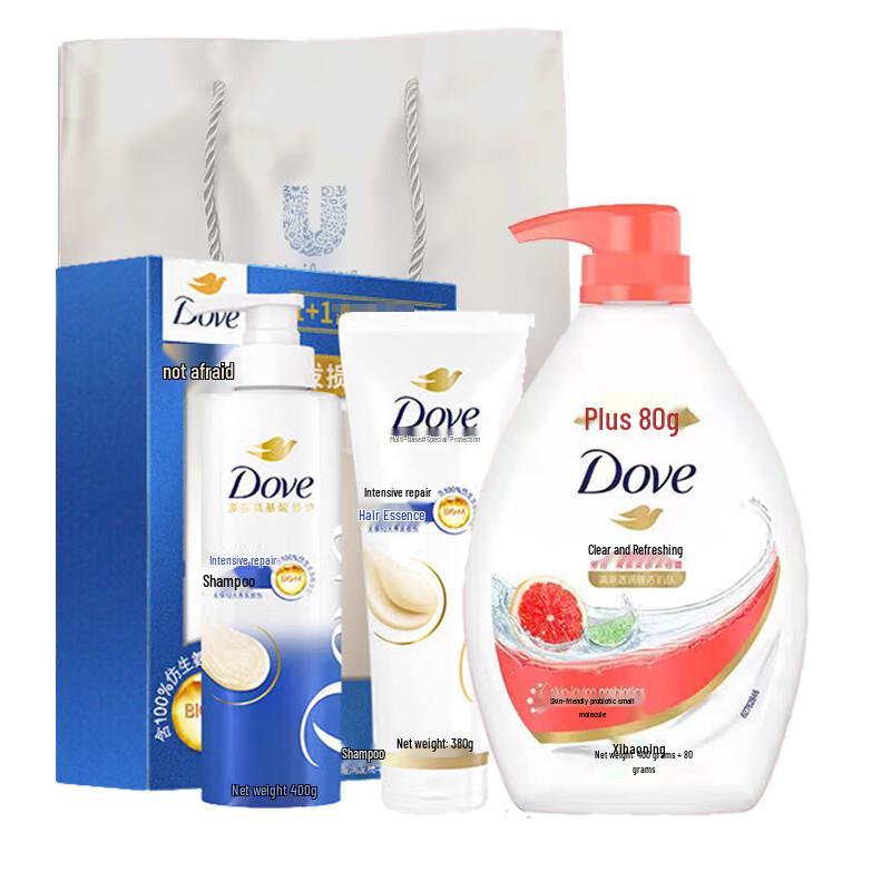 DOVE Intensive Repair Hair & Body Wash Gift Set 1.26kg