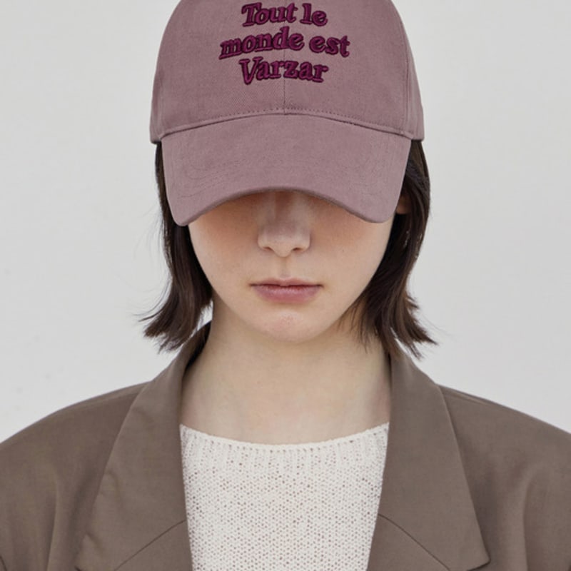 

VARZAR TMV Lettering Ball Cap [Washed Indie Pink] FREE