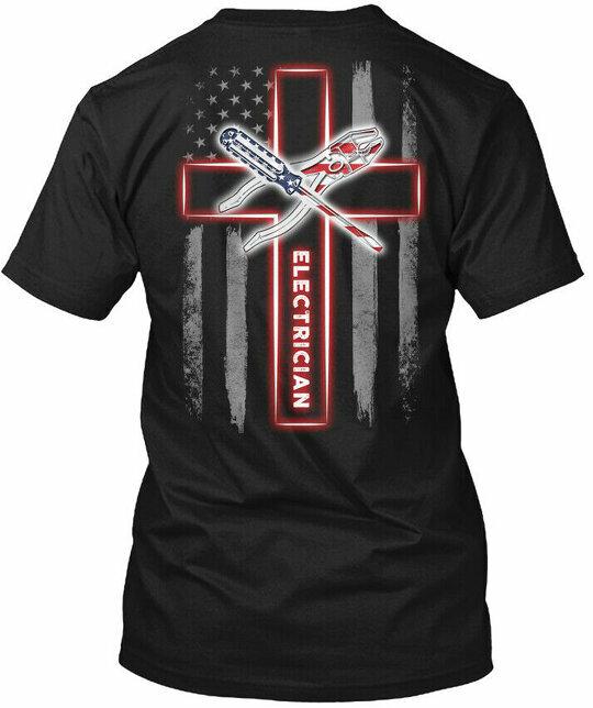 Hrdé elektrikářské tričko Vyrobeno v USA Velikost S až 5XL