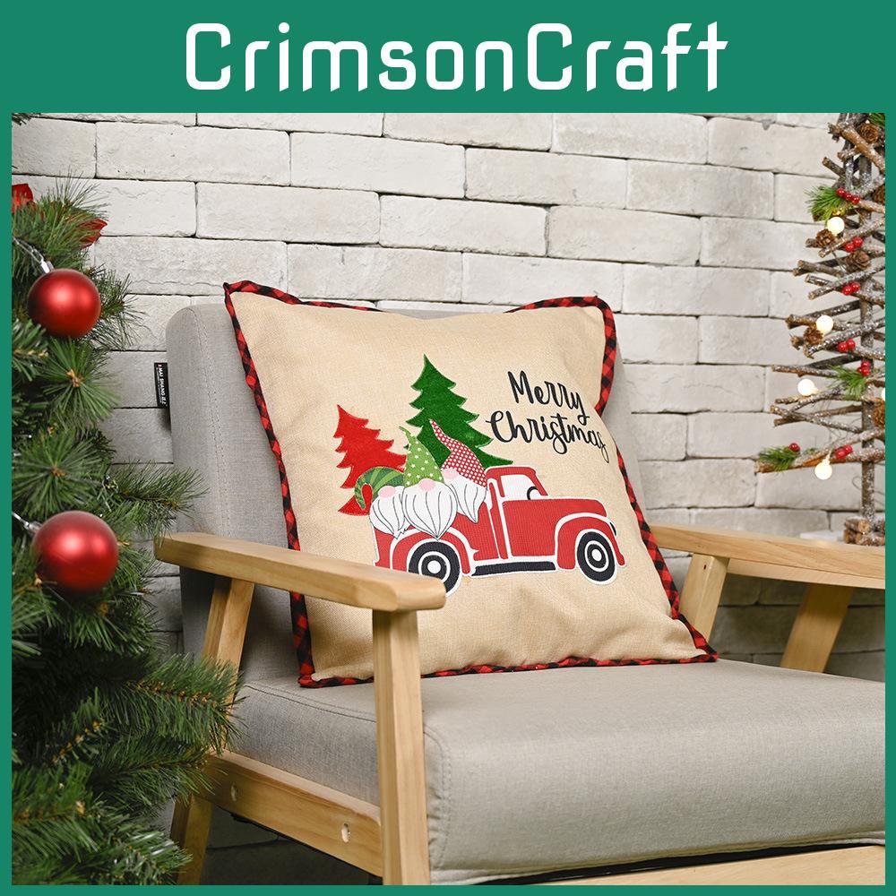 Christmas Case Pillow Holidaya Decoration Forest Elderly Sofa Cars Dress Up