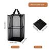 Square Mesh Storage Bag Convenient Laundry Basket Transparent Net-Sheer Single-Layer Double-Layer Dirty Clothes Storage Basket