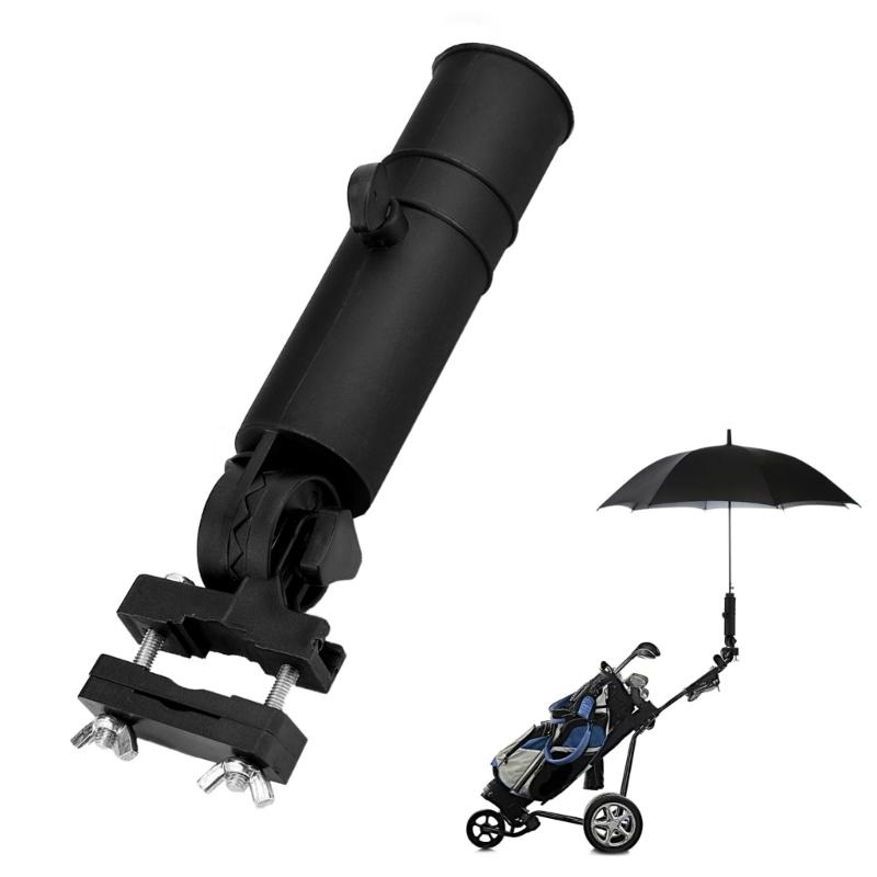 Verstellbarer Golfschirmhalter Mit Windschutz-Verriegelung Golfwagen Schirmhalter Schnelle Montage Golfzubehör