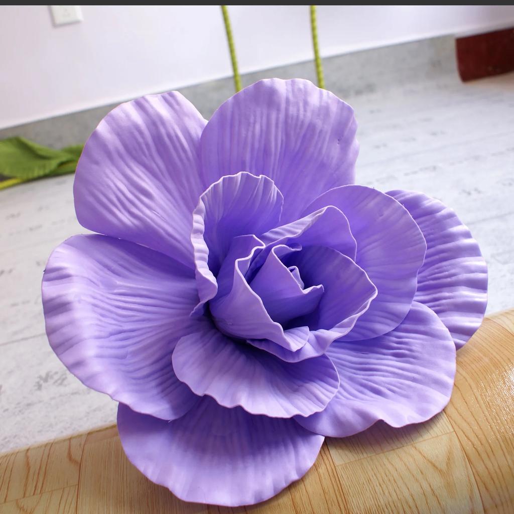 60/80CM Giant PE Foam Rose Simulation Flowers Branch Wedding Backdrop Decoration Peony Garden Wall Road Cited Stage Party Supply