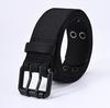 Men's Fashion Pin Buckle Leather & Nylon Woven Canvas Belt