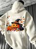 Casual Style, Men'S Hoodie, Happy Halloween Pumpkin Ghost Black Cat Print, Autumn Festival Party, Gift for Friends Family