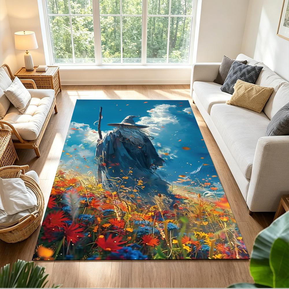 Lord Rings Area Rug Design for Entryway Study room Foyer Bedrooms Anti-slip Rug Office home decor Perfect Gift for Friends & Family