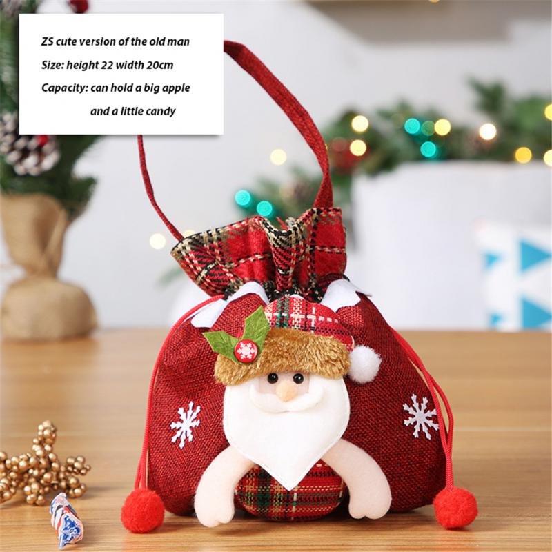 2025 Christmas Candy Bags Red Candy Boots Christmas Bags For Sweets Santa Gift Bag New Year Party Home Christmas Decoration