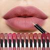 Matte Samtlippenstifte, Weiches Gefühl, Glattes Finish, Bis zu 16 Stunden Halt, Schnelle Farbkomplementierung, Wasserdicht, Drehbarer Lippenstifttiegel, Geeignet für Alle Hauttypen