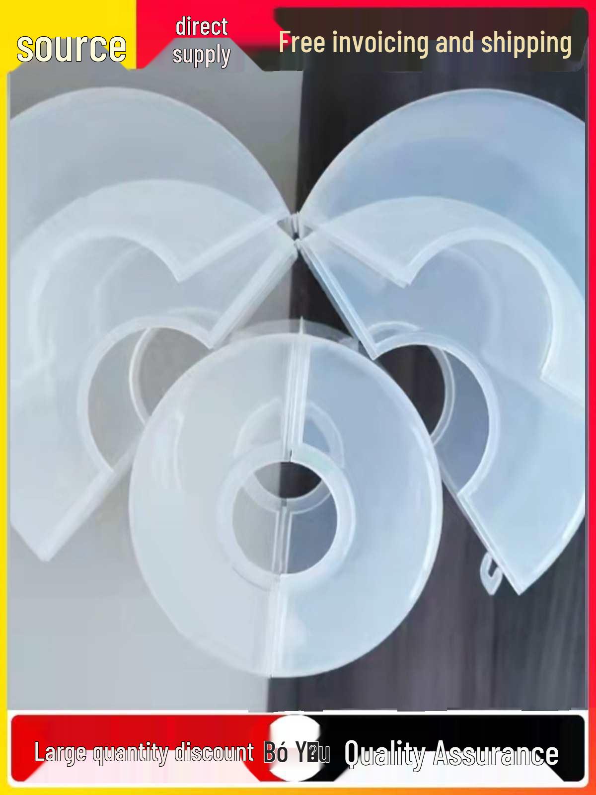 Transparent PP Plastic Flange Cover: Acid & Alkali Resistant, Splash-Proof Shield Model DN200 Snap