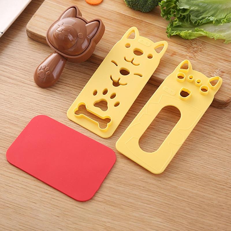 DIY Sushi Moulds Onigiris Rice Ball Food Press Dog Shaped Sushi Maker Molds Sushi Kit Japanese Cuisine Bento Accessories