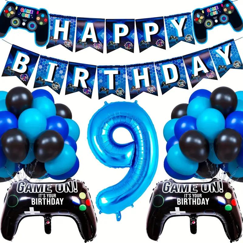 Game Themed Balloon Set Gamepad Birthday Anniversary Arrangement Game Party Celebration Supplies