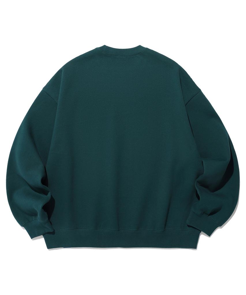 ISTKUNST Twin Rabbit Sweatshirts_Deep Green(Ik2Dfmm464A)