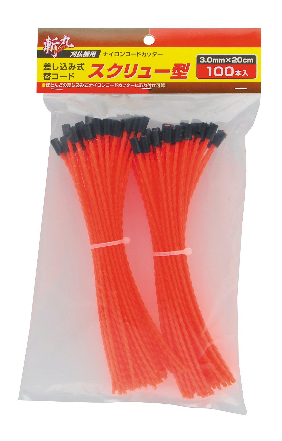 

Takagi Zanmaru Insertion Type Replacement Cord, Screw Type, 3.0mm x 20cm, Pack of 100