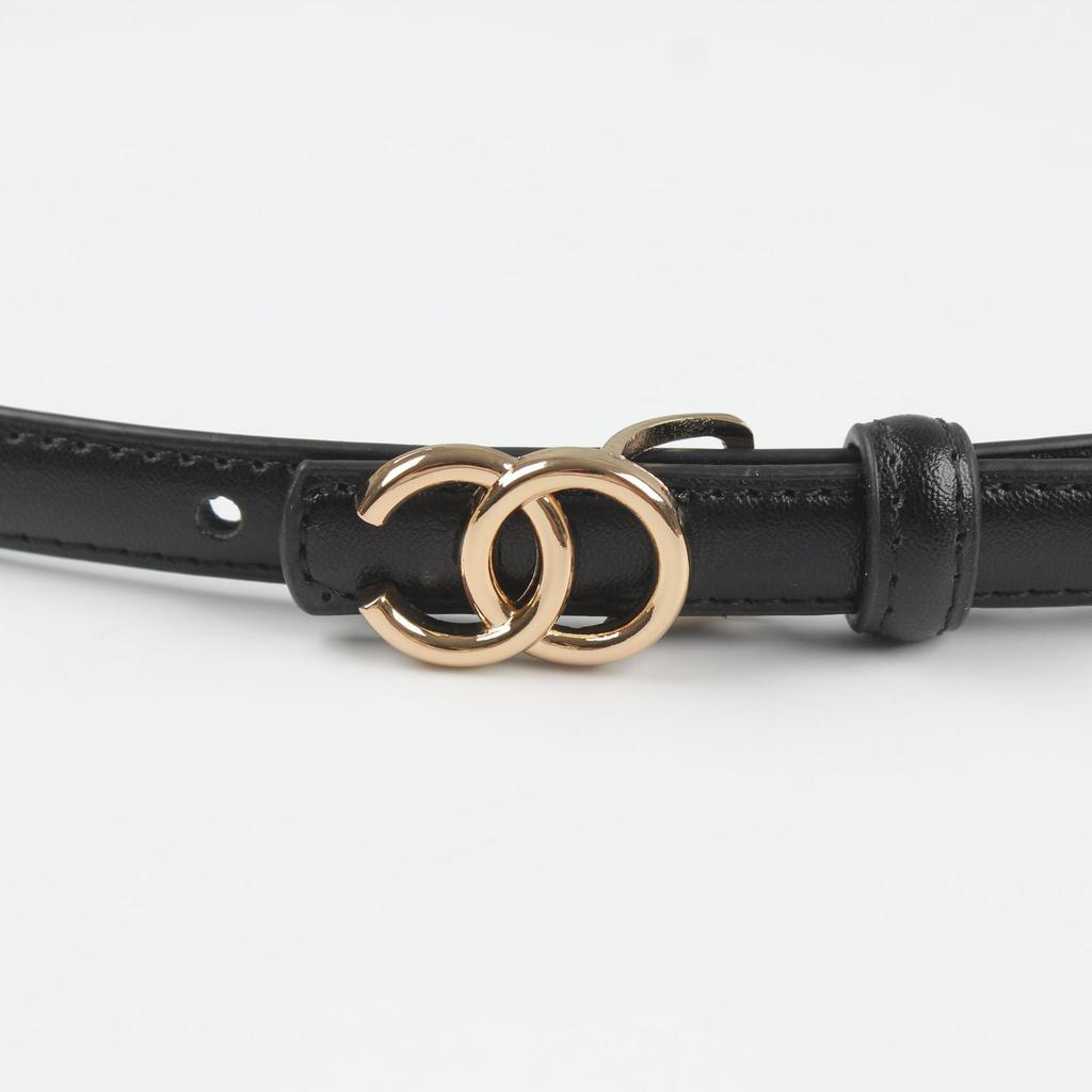 Women'S Leather Thin Belt Decorative Shirt Waist Seal With Dress Suit Waist (1.5Cm 8 Colors Optional)