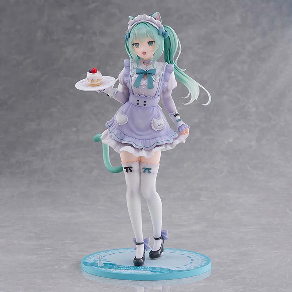 In Stock Latest Hatsune Miku X Nachoneko Cat Ear Maid Dress PVC Collection Anime Action Figures Desktop Decoration Figure Toys