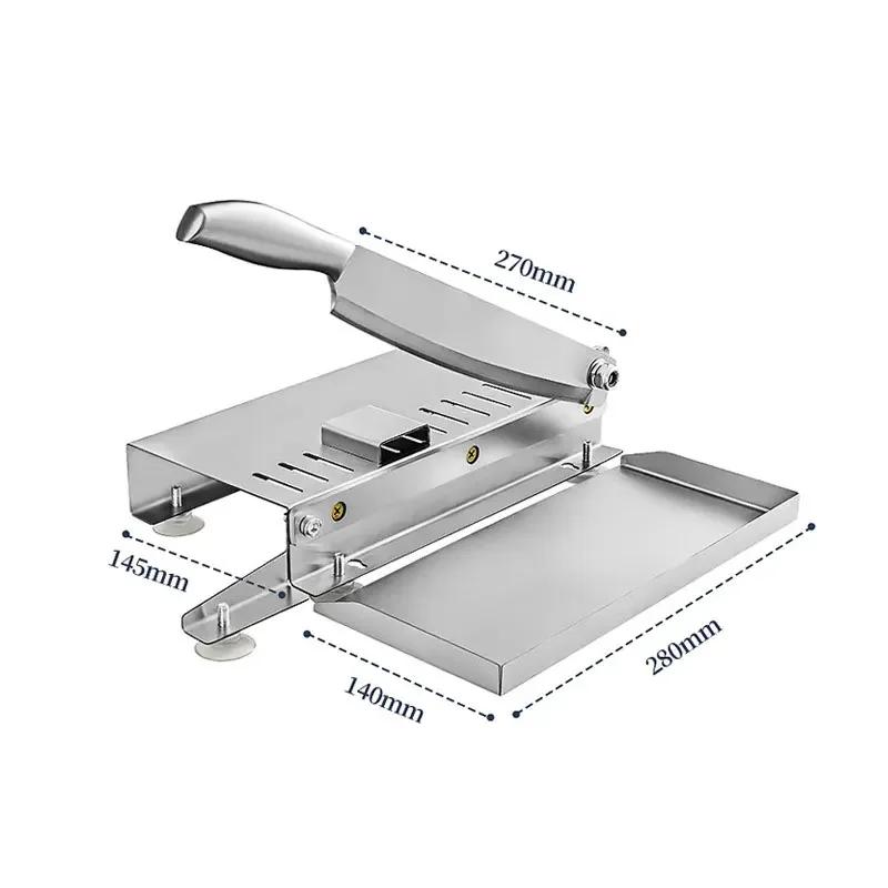 Kommerzieller Haushalts-Manueller Lammfleischschneider Knochenschneidemaschine Rindfleisch Kräuter Lammfleischrollen Schneider Fleischschneider Küchenhelfer