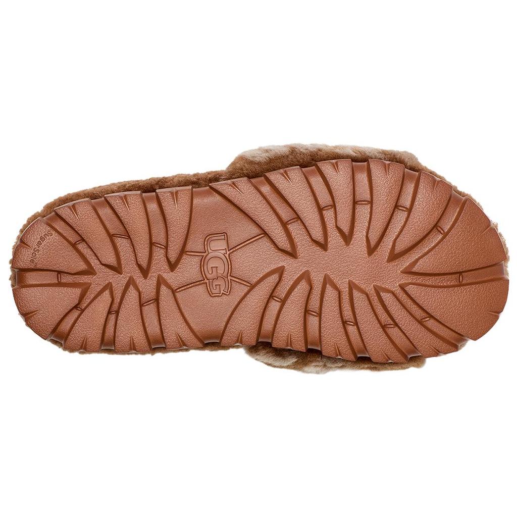 New UGG Logo Slides 'Brown' Women's 1148770-HWD