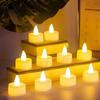 Mini Flameless Electronic Candle Light LED Battery Powered Warm Light Wedding Party Christmas Halloween New Year Home Decoration Supplies