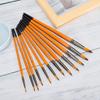 2 Sets Artist Brushes Black Tail Double Color Nylon Wool Watercolor Student Art Painting Tool