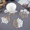 Diy Crystal Epoxy Mold Christmas Series Three-in-one Snowflakes Hanging Pendant Jewelry Silicone Mold for DIY Craft