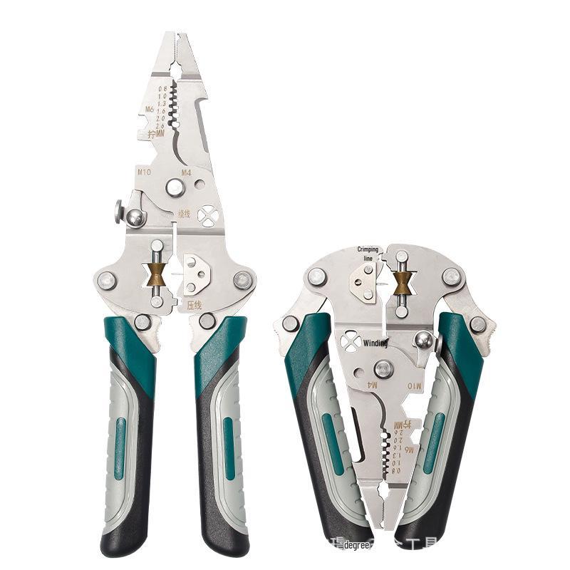 Stainless Steel Multi-Functional Electrician Wire Stripper & Cutter Pliers