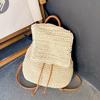 Casual Summer Woven Backpack For Women With Large Capacity And Dual Carrying Options