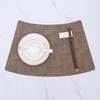 Round table new Chinese fan-shaped placemat Western food mat Anti-scalding table mat Thermal insulation mat Food cloth mat Bowl mat Hotel meal