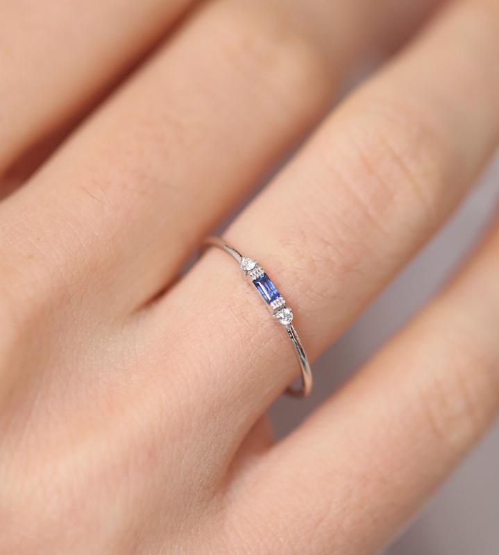 925 Silver Ring Emerald Zircon Ring For Woman Charm Jewelry Gift
