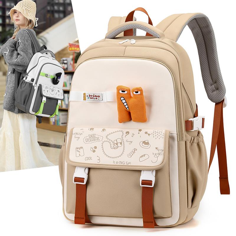 Student Light Schoolbag Grade 3-6 Large Capacity Backpack For Boys Girls Ridge Protection Backpack