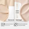 SecretWorld Women's High-Waist Seamless Antibacterial Ice Silk Briefs 3-Pack